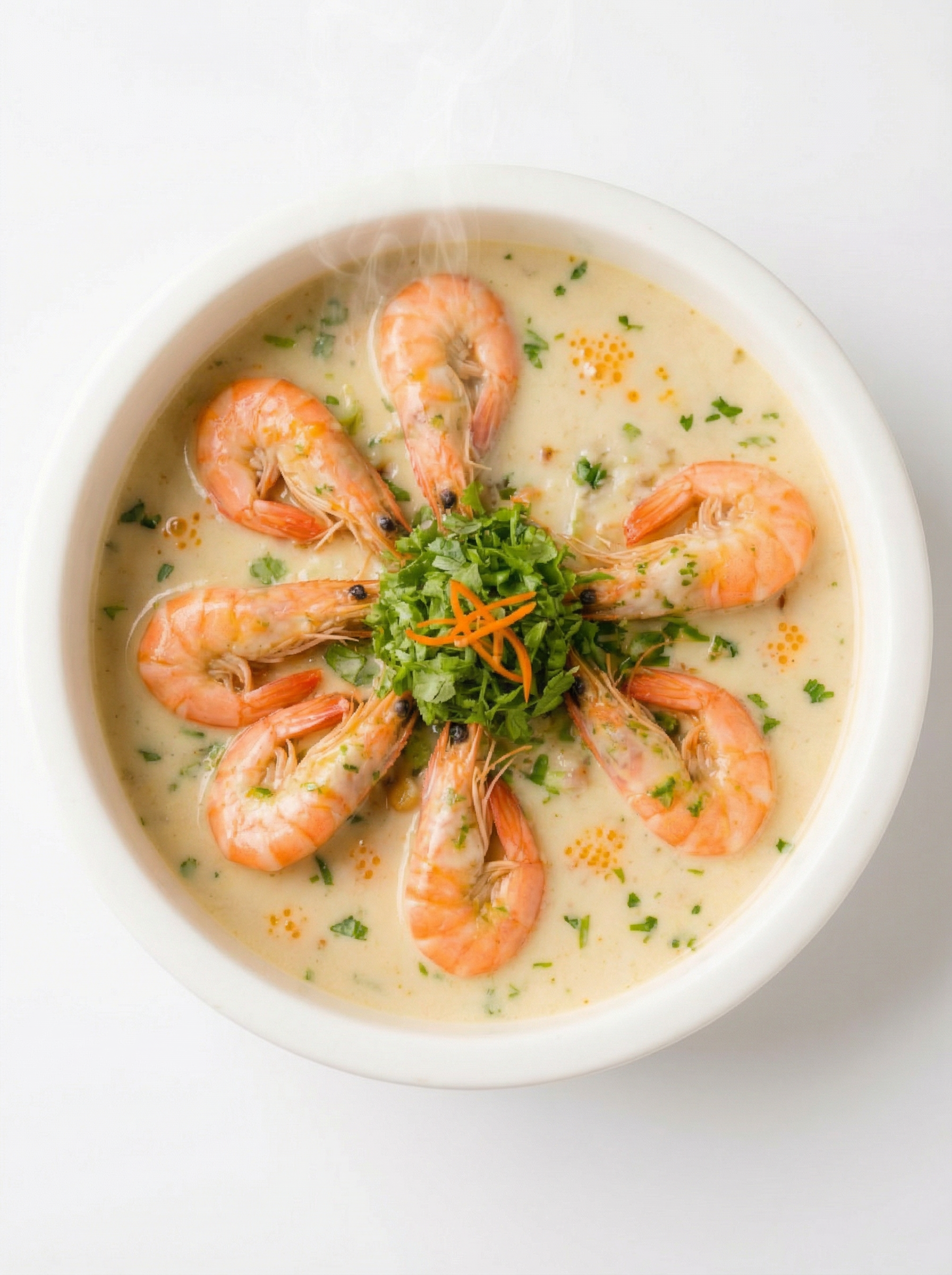Creamy Garlic Prawns